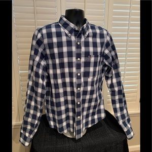 Abercrombie & Fitch XXL Muscle Shirt - Navy/ White